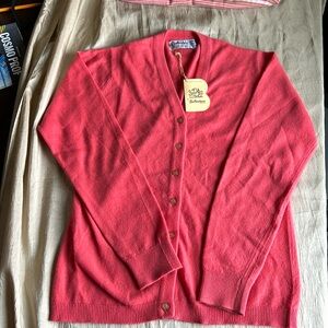 NWT Ballantyne 100%pure cashmere sweater made in Scotland